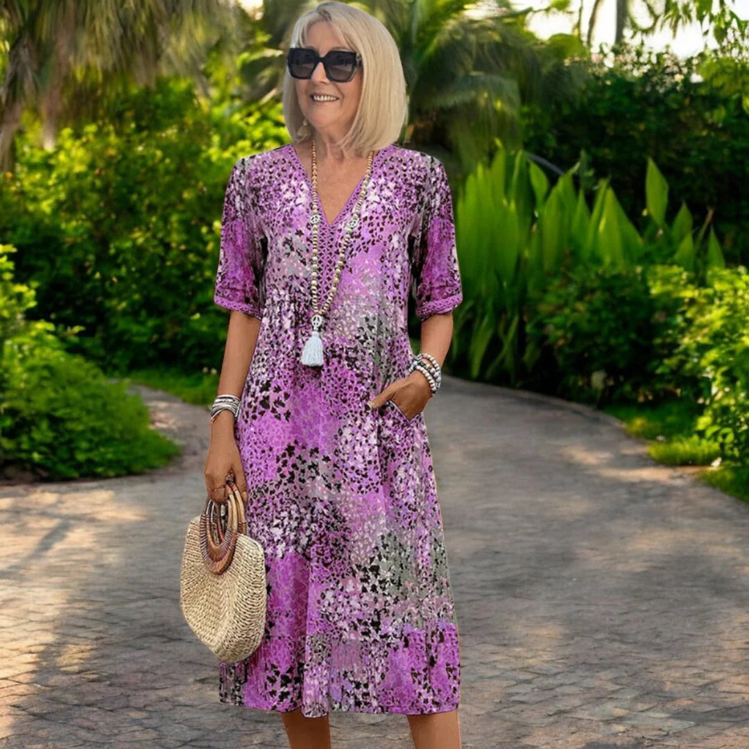 Iris – Vestido ligero y fluido con un efecto favorecedor.