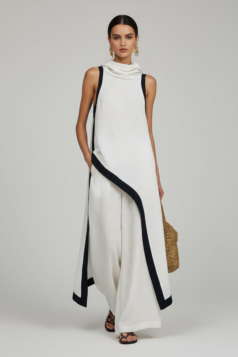 LINÉE-Conjunto Blusa y Pantalón Veraniego.