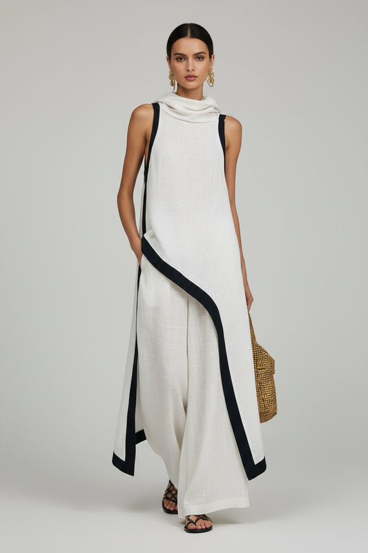 LINÉE-Conjunto Blusa y Pantalón Veraniego.