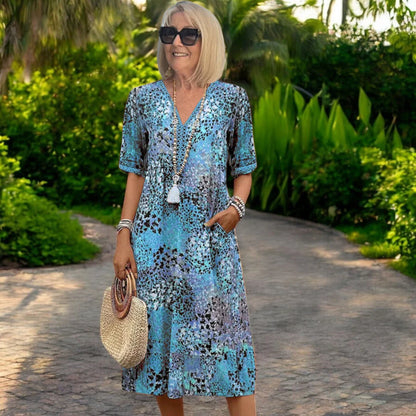 Iris – Vestido ligero y fluido con un efecto favorecedor.